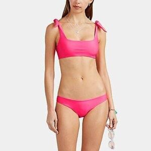 MIKOH pink bikini top